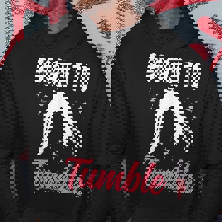 Born To Tumble おもしろアクロバット 体操 体操 パーカー 面白い贈り物