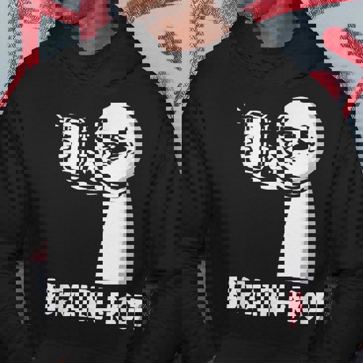 Brain Rot シャツ Word Of The Yeartickman Brainrot パーカー 面白い贈り物