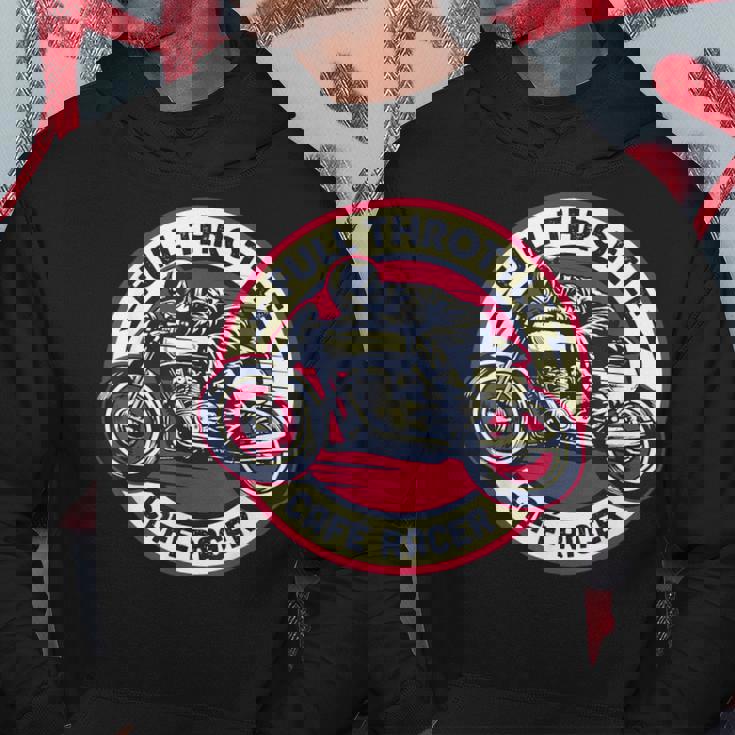 Cafe Racer フルスロットル ヴィンテージモーターサイクルtシャツ パーカー 面白い贈り物