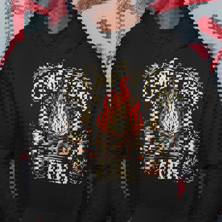 Campfire King おもしろキャンプギフト 焚き火 パーカー 面白い贈り物