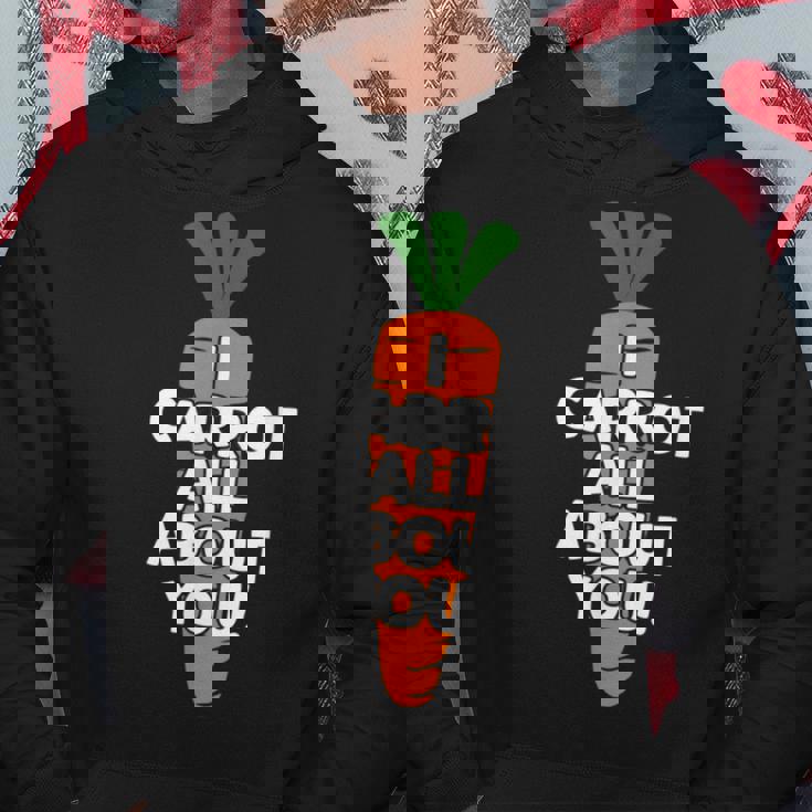 I Carrot All About You 面白い 野菜しゃれ 野菜愛好家 パーカー 面白い贈り物