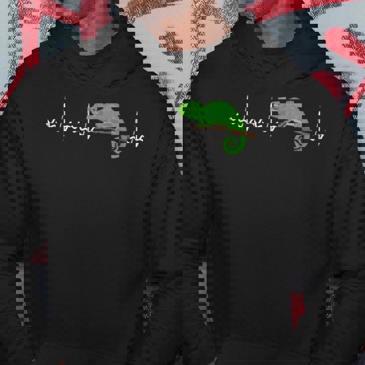 Chameleon ハートビート カメレオン 爬虫類トカゲ パーカー 面白い贈り物