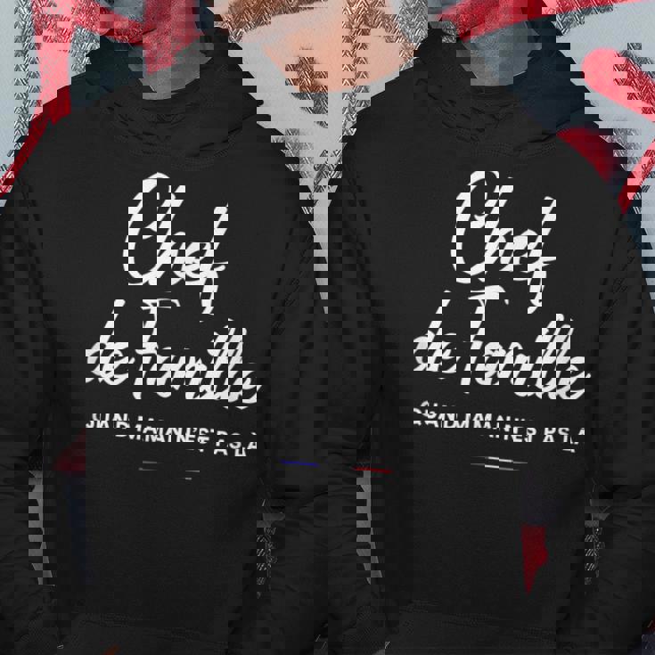 メンズ Chef De Family おもしろフランス語 父の日 パーカー 面白い贈り物