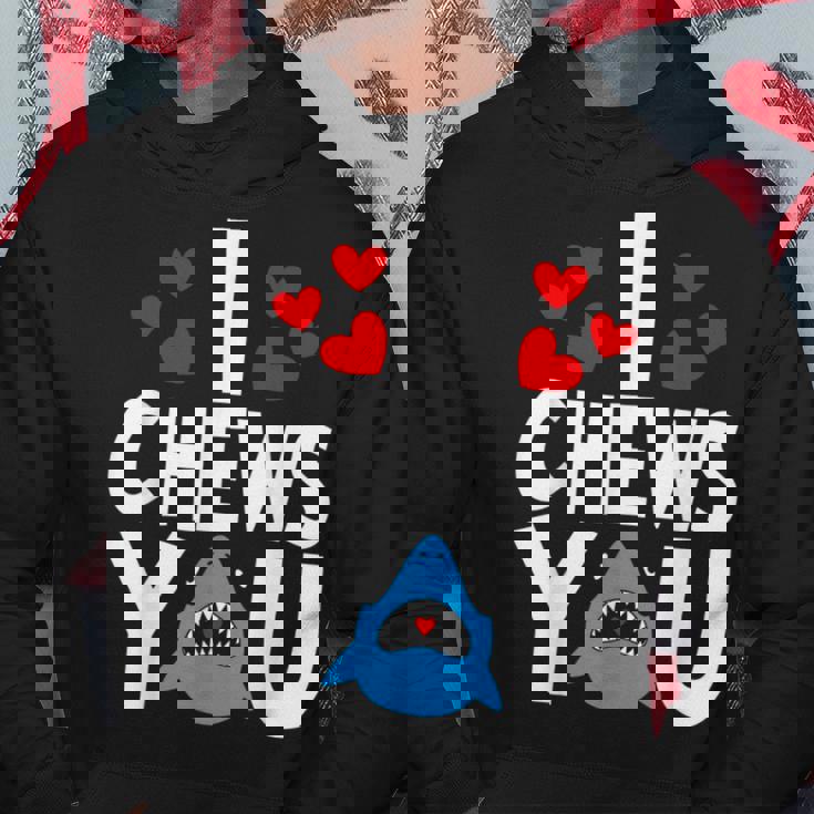 I Chews Youhark バレンタインデー ラブ ハート メンズ レディース パーカー 面白い贈り物