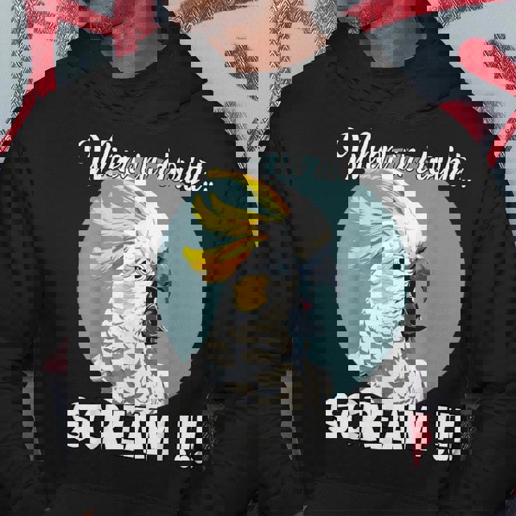 Cockatoo Meme T、面白い叫び声を上げているキバタン パーカー 面白い贈り物