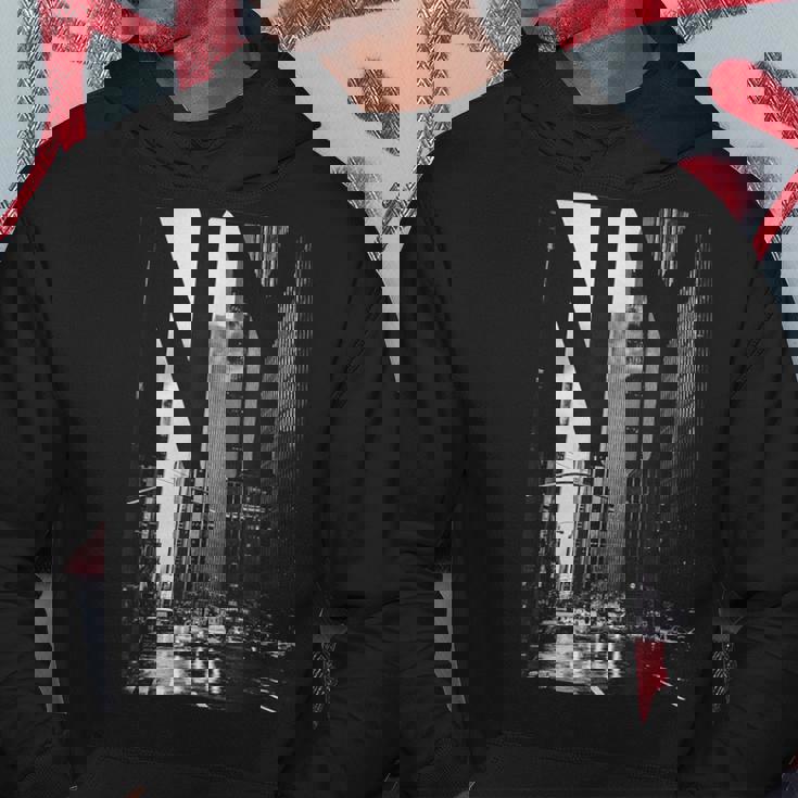 Cool New York City Abstractkyline & New York パーカー 面白い贈り物