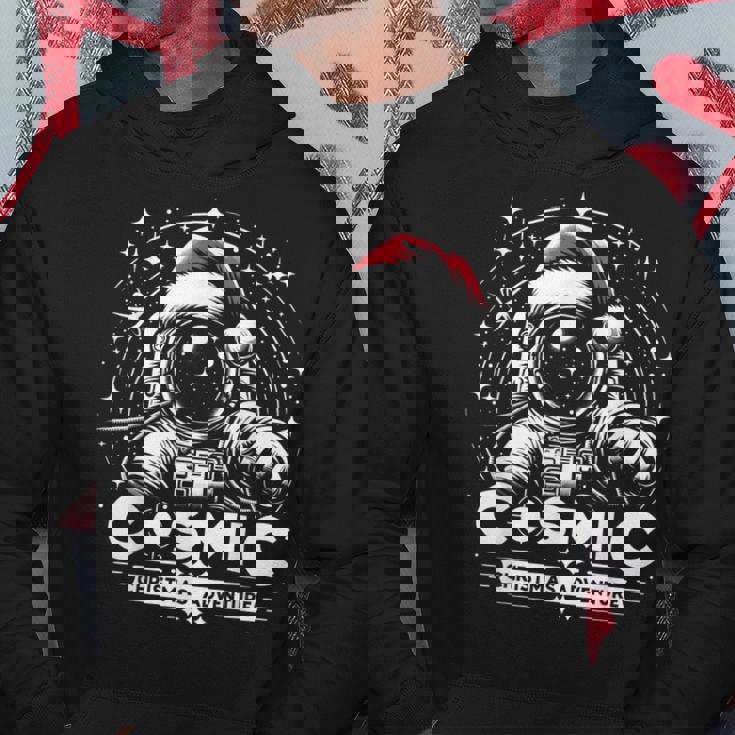 Cosmic Christmas Adventure ヴィンテージ宇宙飛行士サンタスペース パーカー 面白い贈り物