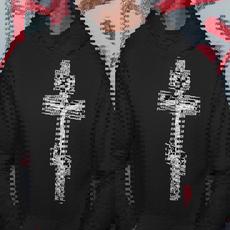 Croix Orthodoxeintage Croix Orthodoxe Russe Chrétienne Sweat à capuche Cadeaux drôles