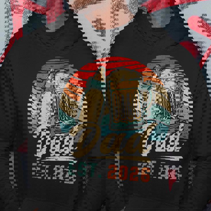 Dad Est 2026 年のパパ 初めての父の日 若いパパ 新しいパパ パーカー 面白い贈り物