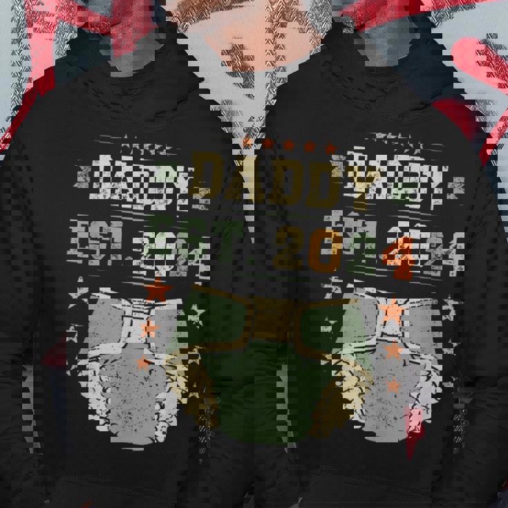 Daddy Est 2024 年生パパ 新米パパ 初めてのパパ 若いパパ パーカー 面白い贈り物