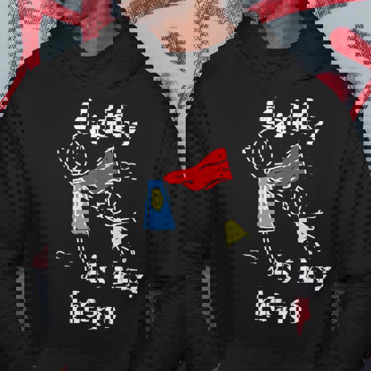 Daddy Is My Herouper Dad 手描き パーカー 面白い贈り物