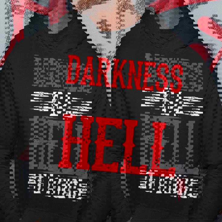 Darkness Is A Hell Of A Coach やる気を引き出す考え方 パーカー 面白い贈り物