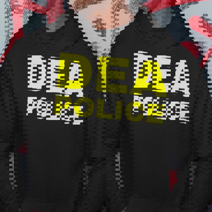Dea Police Drug Enforcement Administration フロントとバック パーカー 面白い贈り物