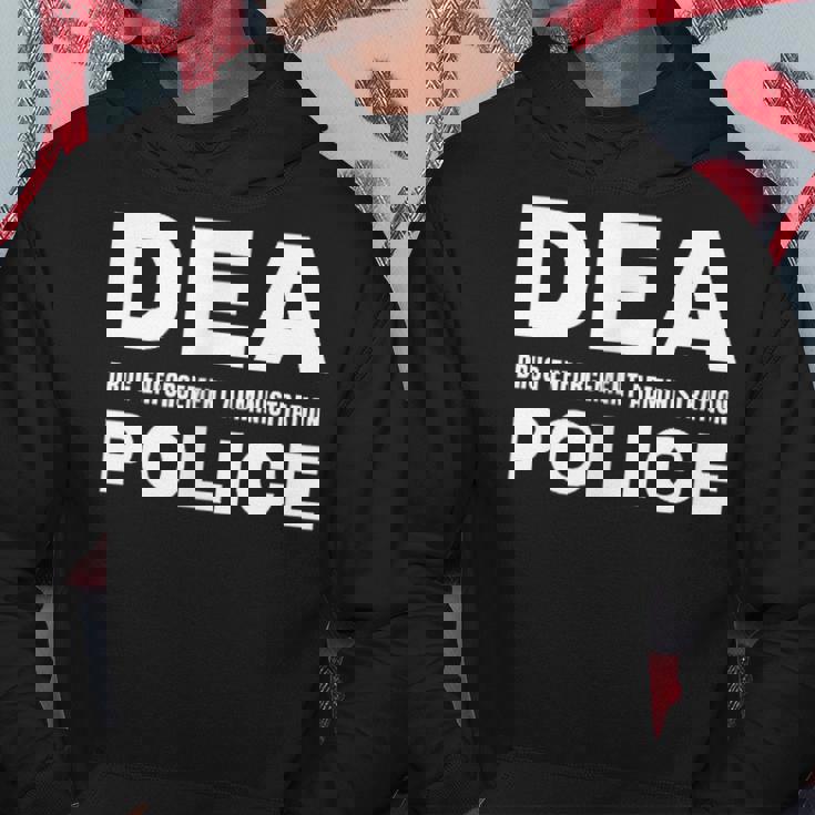 Dea 警察官 麻薬取締局 フロントサイド パーカー 面白い贈り物