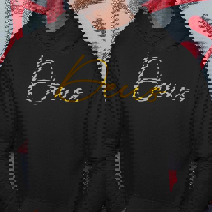 Deus ラテンデザインレタリング パーカー 面白い贈り物