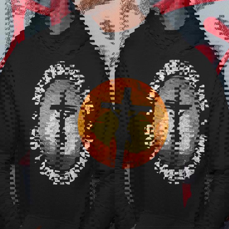 He Died For Me Ando I Live For Him クリスチャン イエス クロス パーカー 面白い贈り物