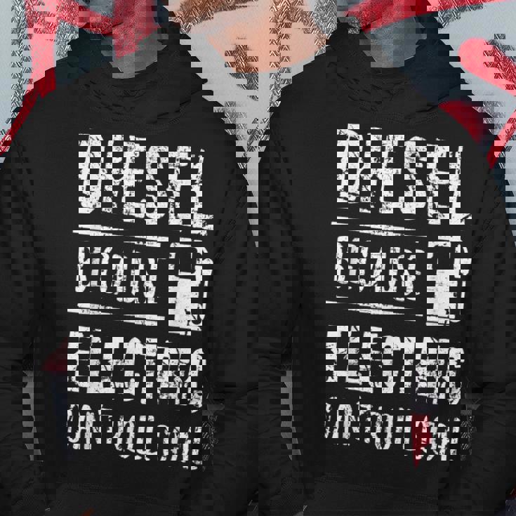 Diesel Because Electric Can't Roll Coal Truck パーカー 面白い贈り物