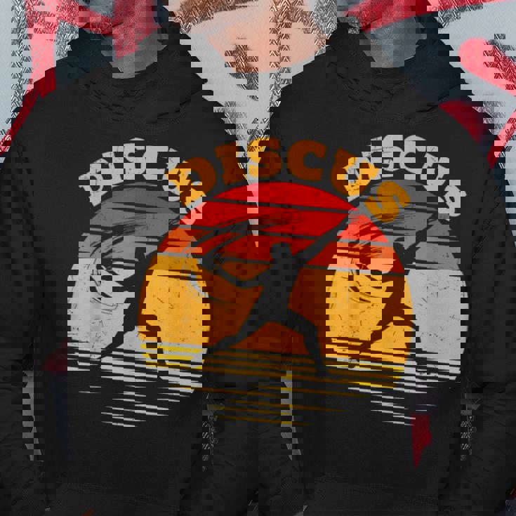 Discus ヴィンテージサンセット パーカー 面白い贈り物