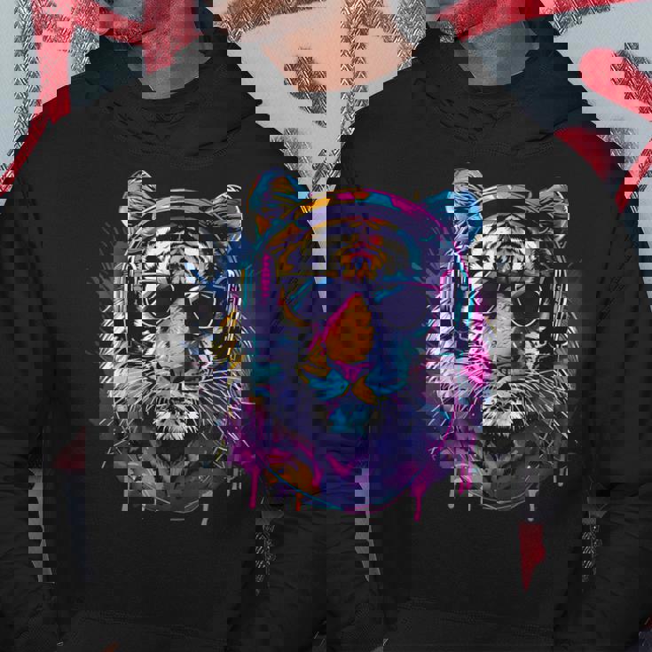 Dj Tiger ミュージックヘッドフォン 音楽プロデューサー ハウス ビートメーカー パーカー 面白い贈り物