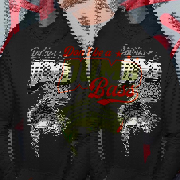 Don't Be A Dumb Bass 面白いバス釣りジョーク パーカー 面白い贈り物