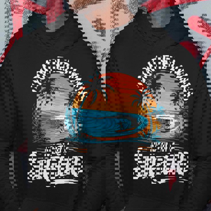 I Don't Need Wings I Have Aurfurfboard For Men パーカー 面白い贈り物