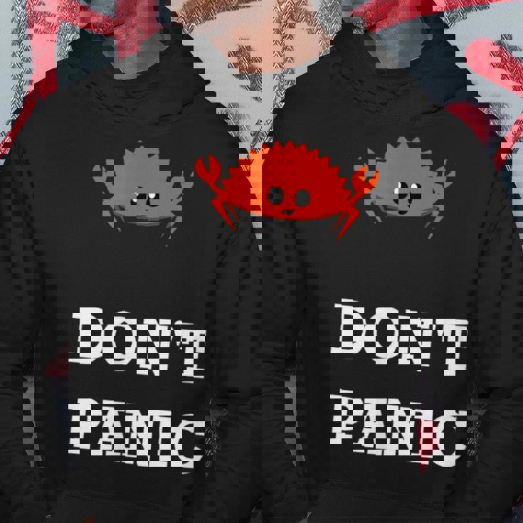 Don't Panic Rustacean Ferris The Crab Rustプログラミング パーカー 面白い贈り物