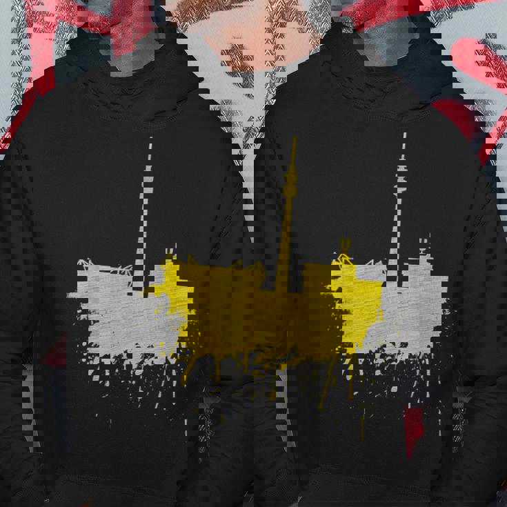 Dortmundkyline ドルトムントのスカイライン 黄色い絵 ドルトムント好きにはたまらないファンアート パーカー 面白い贈り物