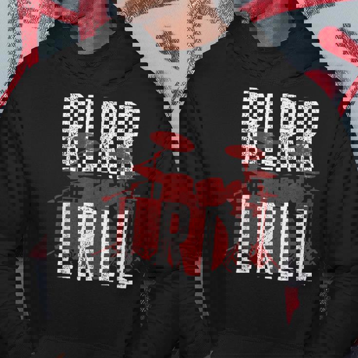 Drummers ドラム パラディドル 練習ドリル パーカー 面白い贈り物