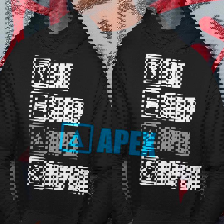 Eatleep Apex リピートシャツ 面白いモチベーションギフト パーカー 面白い贈り物