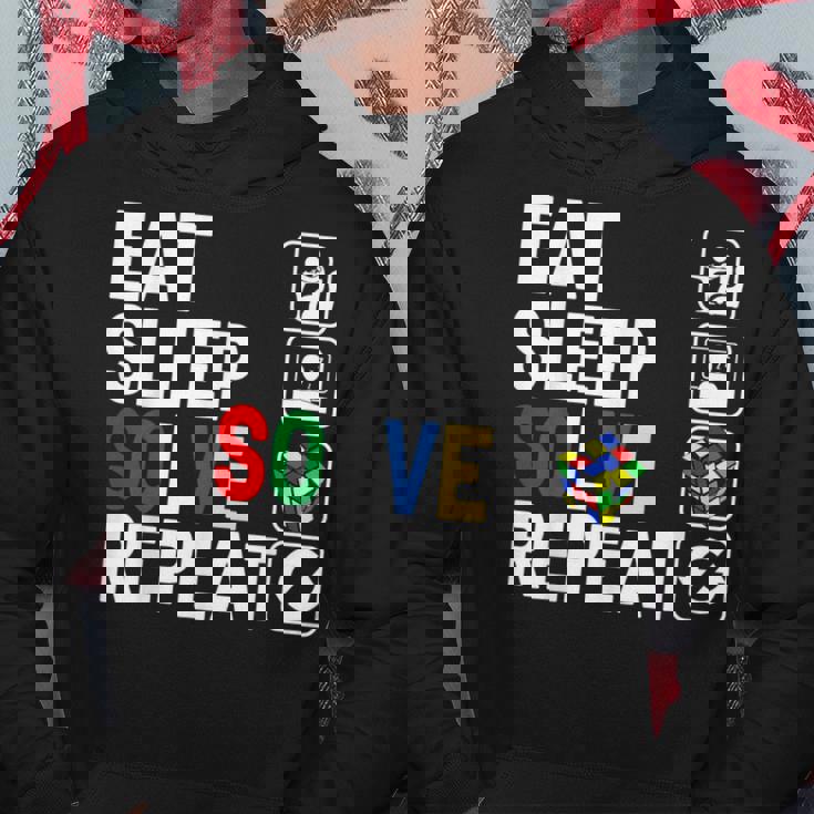 Eatleepolve Repeat キューブゲーム ルービックtシャツ パーカー 面白い贈り物