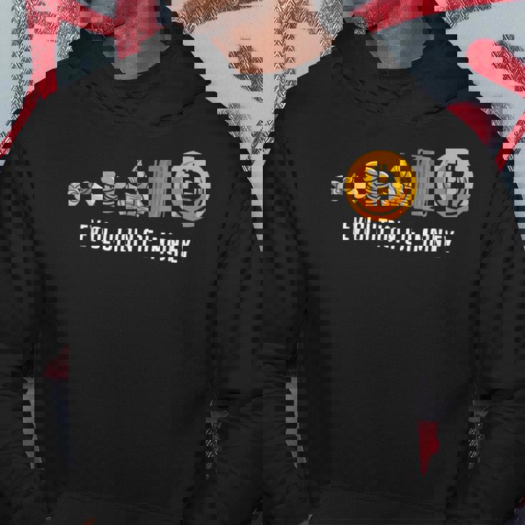 Evolution Of Money お金の進化 ビットコインプランb 暗号通貨btc ホドル パーカー 面白い贈り物