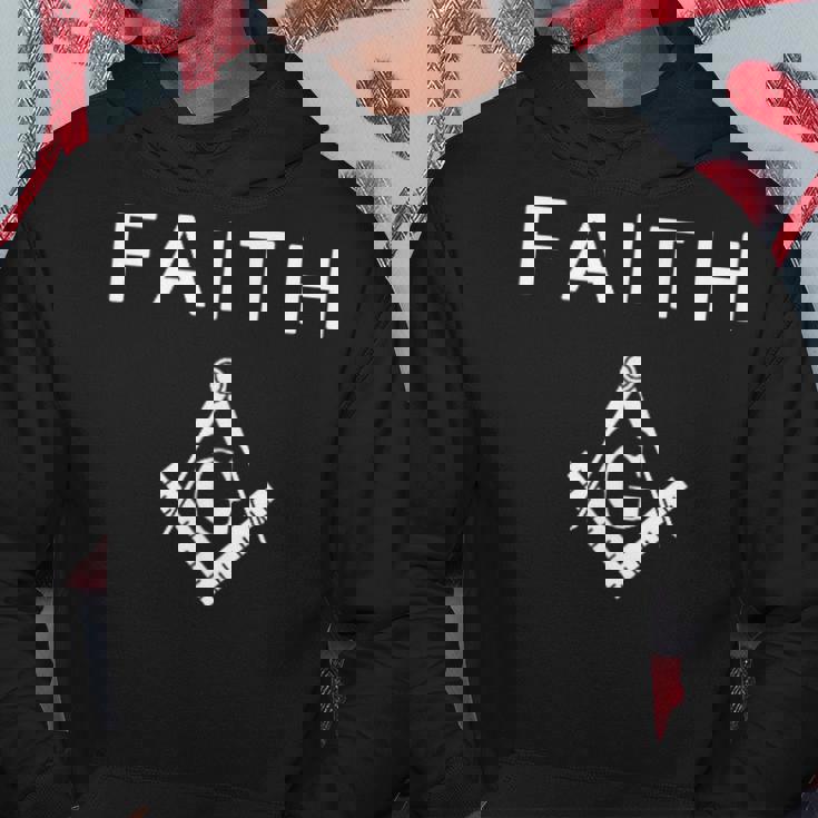 Faith フリーメイソン スクエアとコンパス フリーメイソン パーカー 面白い贈り物