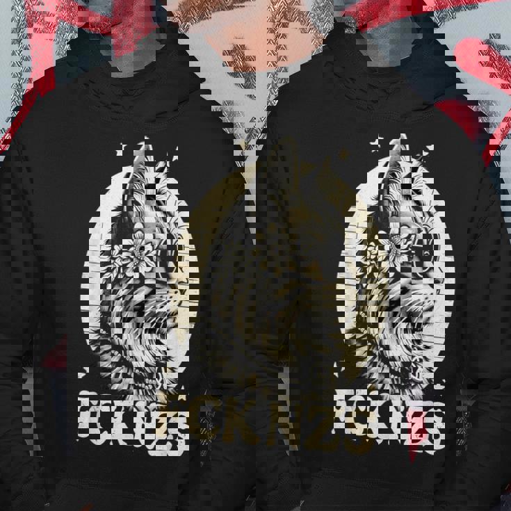 Fck Nzs かわいい猫 パーカー 面白い贈り物