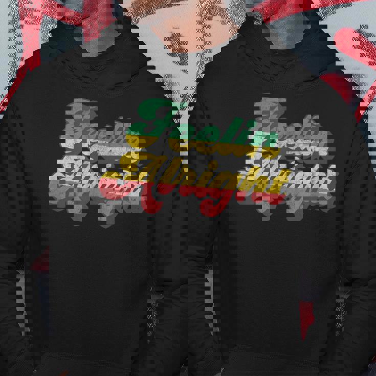 Feelin Alright ラスタ レゲエ ジャマイカ パーカー 面白い贈り物