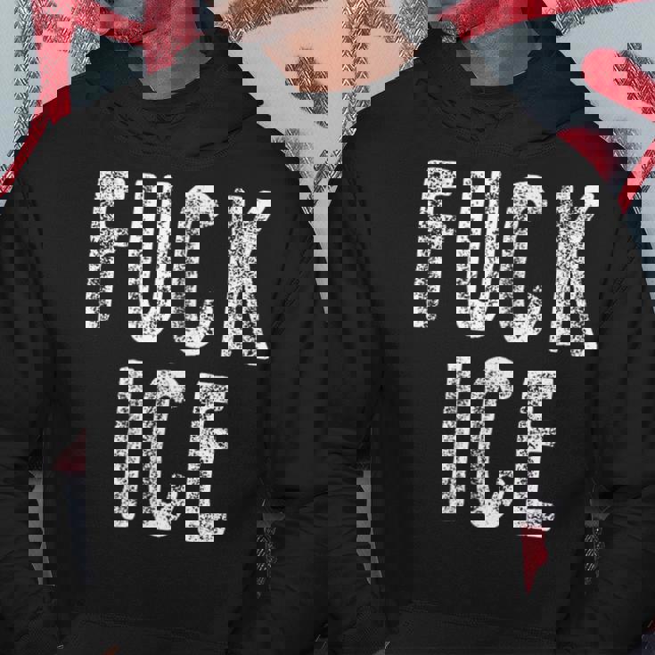 Fuck Ice プロテスト&レジストサポート移民 パーカー 面白い贈り物