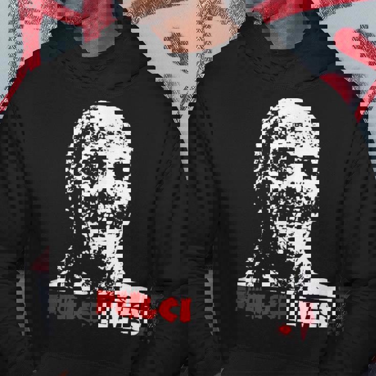 Fulci Livesゾンビホラー映画tシャツ パーカー 面白い贈り物