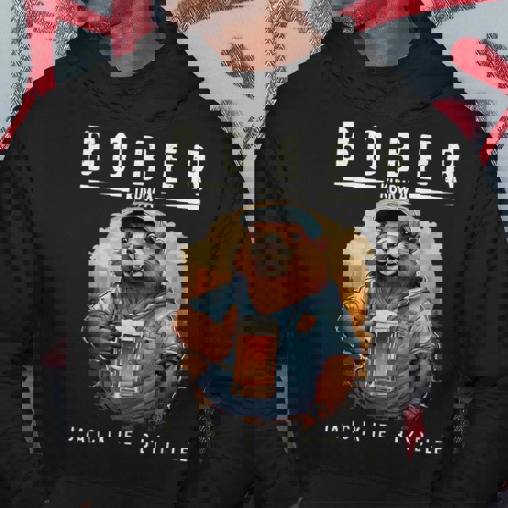 Bober Bóbr Kurwa Polish Kurwa Bober パーカー 面白い贈り物