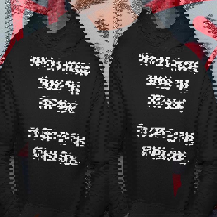 Clean Bible Character Humor – Moses & The Redea パーカー 面白い贈り物