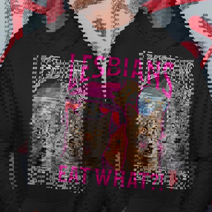 Lesbians Cat Owner Lesbians Eat What パーカー 面白い贈り物