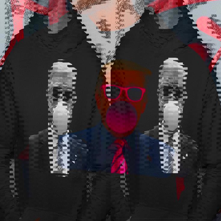 Pop Trump Pink Bubble Gumintage Trump Pink Glasses パーカー 面白い贈り物