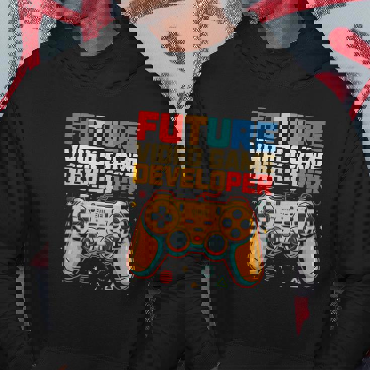 Futureideo Game Developer Gamer Coding Tech Geek パーカー 面白い贈り物