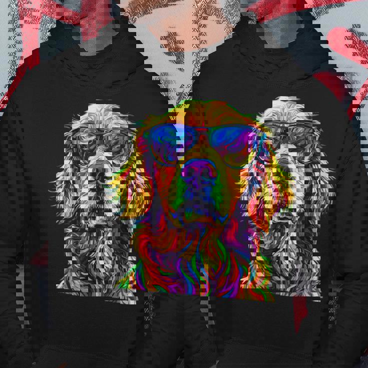 Golden Retriever Lovers カラフル 面白い ゴールデンレトリバー パーカー 面白い贈り物