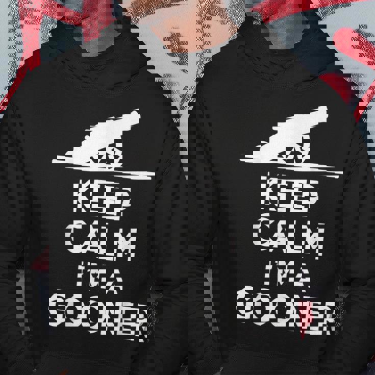 Gooner フットボールファン Keep Calm Gooner アーセナルギフト パーカー 面白い贈り物