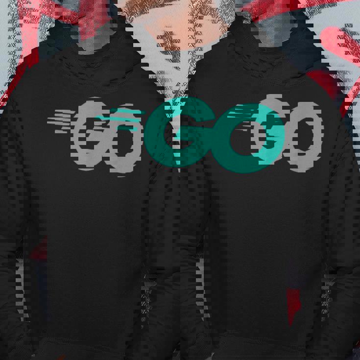 Goロゴ付きのgoプログラミング言語golang開発者 パーカー 面白い贈り物