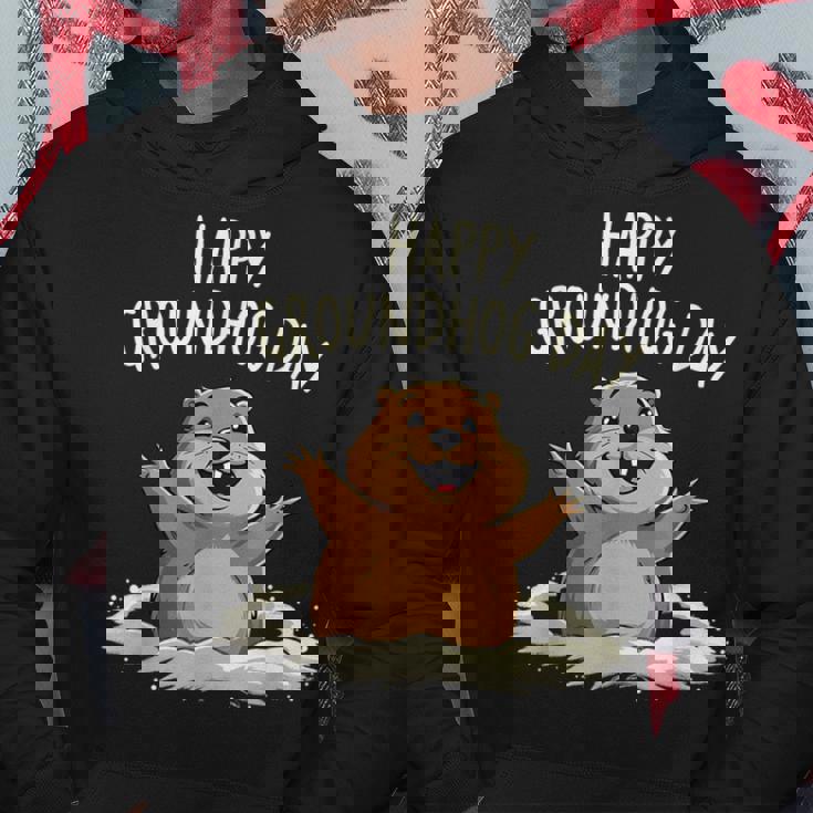 Happy Groundhog Day 2025 メンズ レディース キッズ パーカー 面白い贈り物
