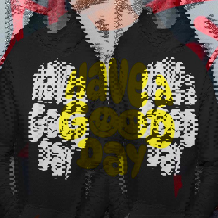 Have A Good Day レトロ ハッピーフェイス 90年代 スマイルフェイス 美学 パーカー 面白い贈り物