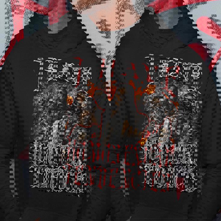 I Have Homosexual Tendencies 面白い ハード スケルトン ブーツレッグ パーカー 面白い贈り物