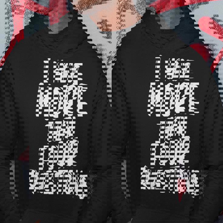 I Have More Four Questions 面白い ハッピー過越祭 キッズ パーカー 面白い贈り物