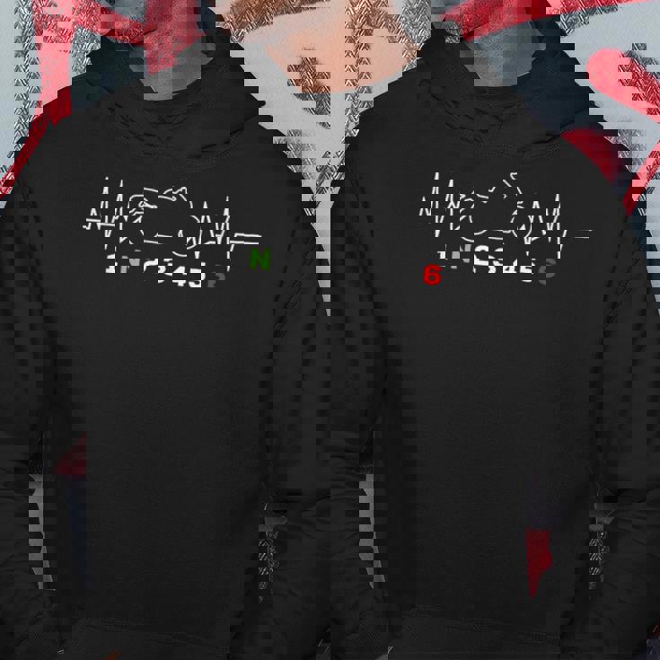 Heartbeat オートバイ ギアシフト 1 アップ 5 ダウンupermoto バイカー パーカー 面白い贈り物