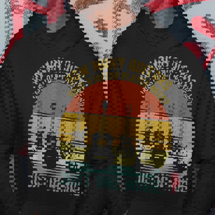 How Many Guitars メンズ ミュージシャン ギタープレーヤー パーカー 面白い贈り物